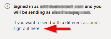 Screenshot des Buttons zum Senden einer Test-E-Mail