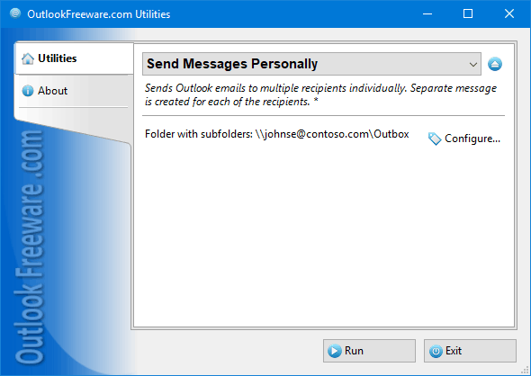 Bildschirmfoto von Outlook Freeware
