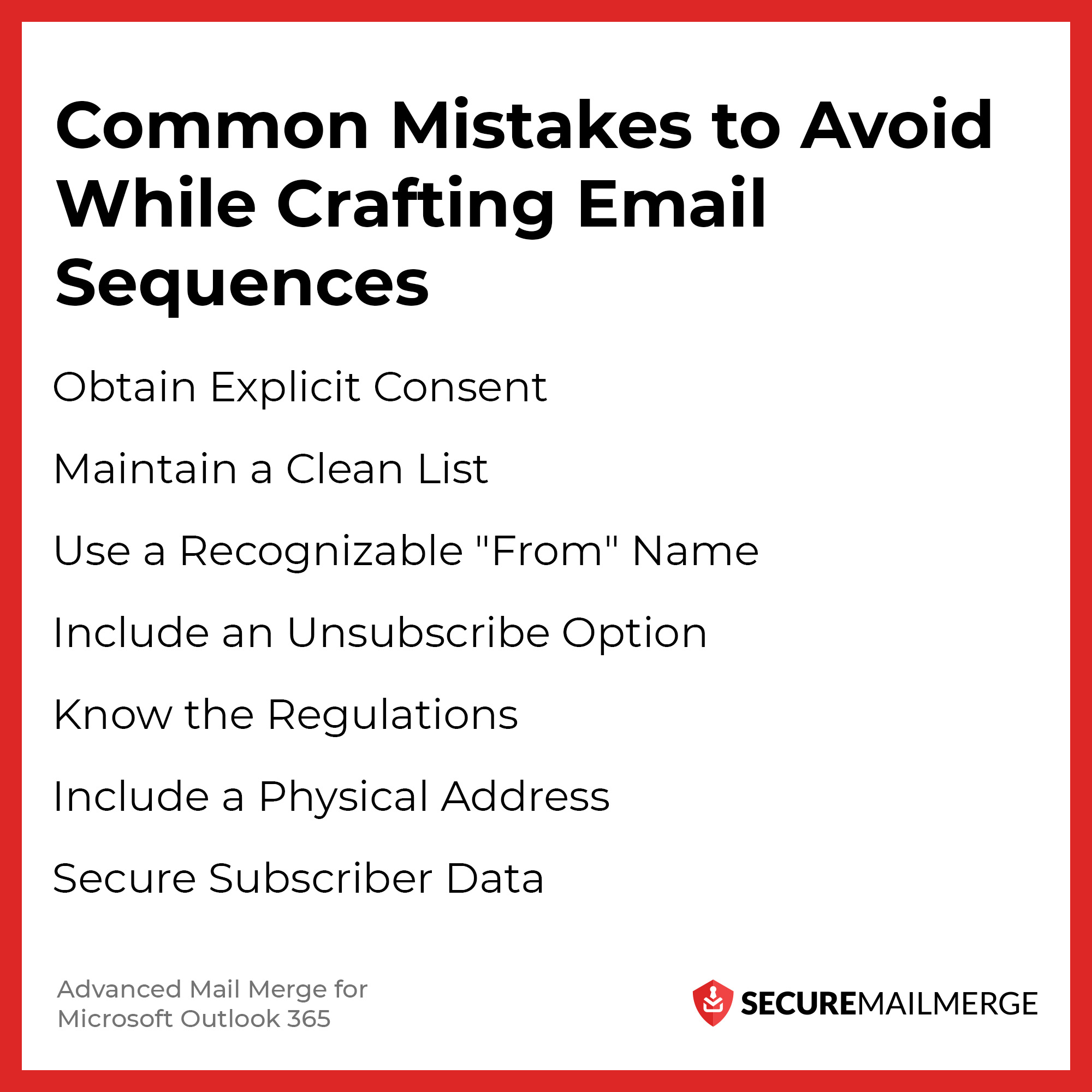 Häufige Fehler, die bei der Erstellung von E-Mail-Sequenzen vermieden werden sollten