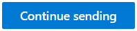 The Continue sending button in a paused campaign