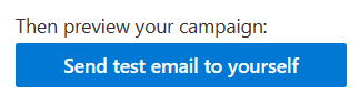 Screenshot of button to send a test email